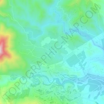 Mappa topografica Entrerríos, altitudine, rilievo