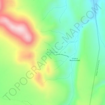 Mappa topografica X, altitudine, rilievo