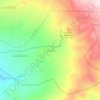 Mappa topografica Cabladan, altitudine, rilievo