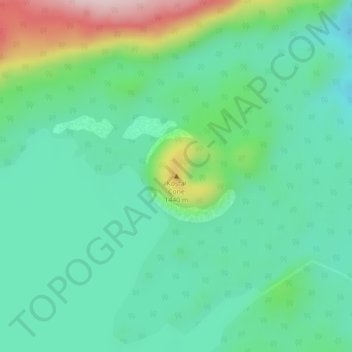 Mappa topografica Fire Mountain, altitudine, rilievo