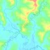 Mappa topografica Rio Claro do Sul, altitudine, rilievo