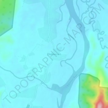 Mappa topografica Dialawyao, altitudine, rilievo