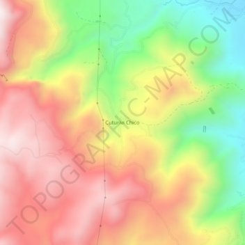 Mappa topografica Cuturivi Chico, altitudine, rilievo