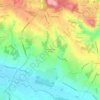 Mappa topografica Villeneuve-Lès-Bordes, altitudine, rilievo