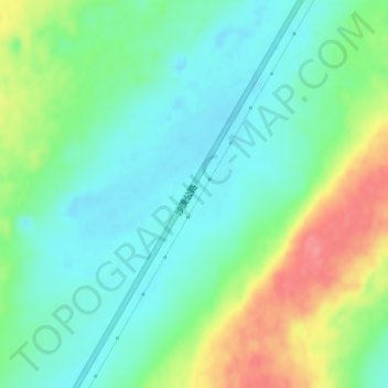 Mappa topografica Tarim Basin, altitudine, rilievo