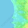 Mappa topografica Villaggio Sabugia, altitudine, rilievo