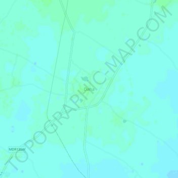 Mappa topografica Daha, altitudine, rilievo