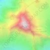 Mappa topografica Bietschhorn, altitudine, rilievo