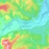 Mappa topografica Berneix, altitudine, rilievo
