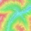 Mappa topografica Strepeis, altitudine, rilievo