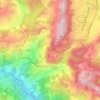 Mappa topografica Pianta Croce, altitudine, rilievo