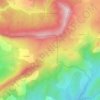 Mappa topografica Les Naux, altitudine, rilievo