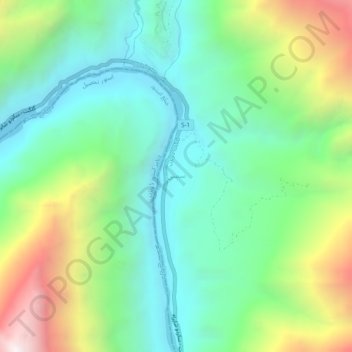 Mappa topografica Sassi, altitudine, rilievo