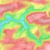 Mappa topografica Bauche, altitudine, rilievo