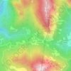 Mappa topografica Pian delle Fugazze, altitudine, rilievo