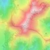 Mappa topografica Pointe de Chaurionde, altitudine, rilievo