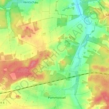 Mappa topografica Neestahl, altitudine, rilievo