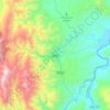 Mappa topografica Jaén, altitudine, rilievo