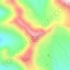 Mappa topografica Missouri Mountain, altitudine, rilievo