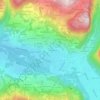 Mappa topografica Le Bérouze, altitudine, rilievo