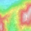 Mappa topografica Chez Collomb, altitudine, rilievo