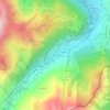Mappa topografica Les Crots, altitudine, rilievo
