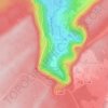 Mappa topografica Cascade Damandre, altitudine, rilievo