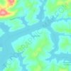 Mappa topografica Itupararanga, altitudine, rilievo