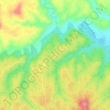 Mappa topografica Caprock Canyons State Park, altitudine, rilievo