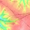 Mappa topografica Les Quatre Routes, altitudine, rilievo