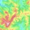 Mappa topografica Cà del Vento, altitudine, rilievo