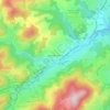 Mappa topografica Vignes de Fréchuret, altitudine, rilievo