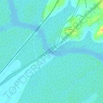 Mappa topografica Estreito dos Mosquitos, altitudine, rilievo