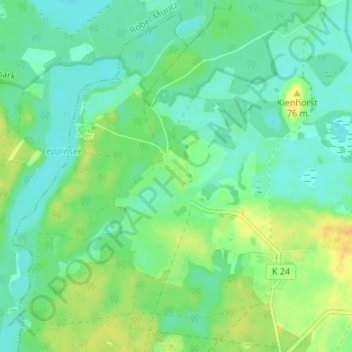 Mappa topografica Schillersdorf, altitudine, rilievo
