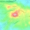Mappa topografica Mount Helix, altitudine, rilievo