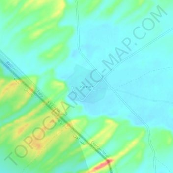 Mappa topografica Kelnor, altitudine, rilievo