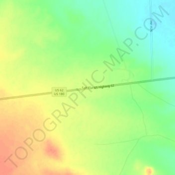 Mappa topografica Salt Flat, altitudine, rilievo