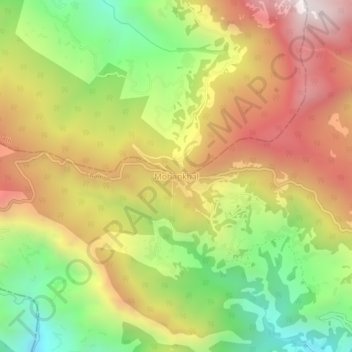Mappa topografica Mohankhal, altitudine, rilievo