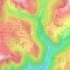 Mappa topografica Le Plan des Granges, altitudine, rilievo