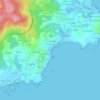 Mappa topografica A Rochela, altitudine, rilievo