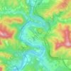 Mappa topografica el Vilar, altitudine, rilievo
