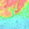 Mappa topografica Dauvers, altitudine, rilievo