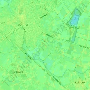 Mappa topografica Havelt, altitudine, rilievo