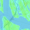 Mappa topografica Kumbalam, altitudine, rilievo