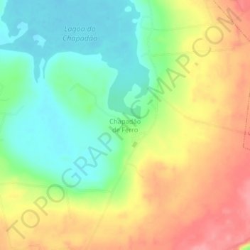 Mappa topografica Chapadão de Ferro, altitudine, rilievo