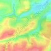 Mappa topografica Les Genivres, altitudine, rilievo