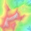 Mappa topografica Grande Tête de l'Obiou, altitudine, rilievo