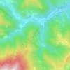 Mappa topografica Calderara, altitudine, rilievo