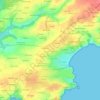 Mappa topografica Keres, altitudine, rilievo