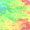 Mappa topografica Eragne, altitudine, rilievo